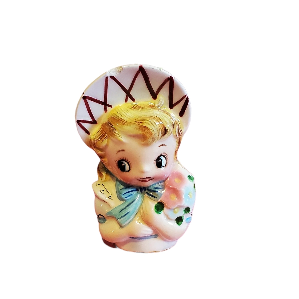 Vintage miss dainty candy dish topper